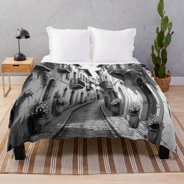 Item preview, Lifestyle Hub: Vintage European Alley - BW designed and sold by M&M Lifestyle Hub.