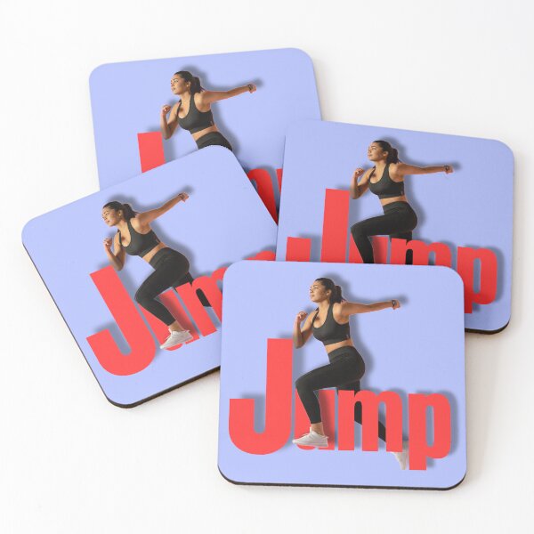 Item preview, 3D Jump Girl Silhouette – Motivational Street Style Design designed and sold by Mintiko2.