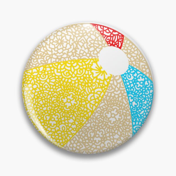 Item preview, Beach ball zentangle sticker designed and sold by DesignPMG.