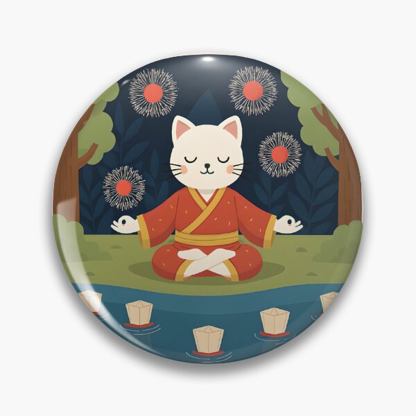 Item preview, Zen Meditating Cat by Lantern Lake designed and sold by StoryParade.
