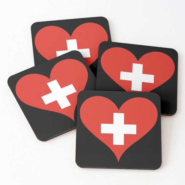 Item preview, Swiss Flag Heart designed and sold by NTGUILTY.