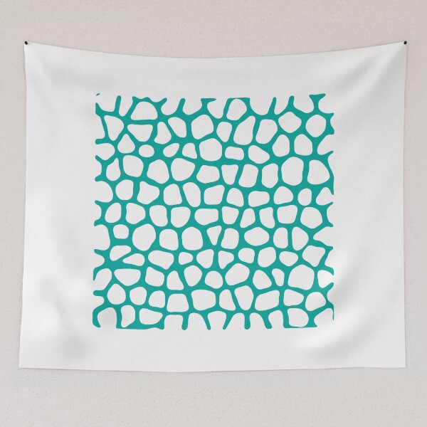 Item preview, Abstract Turing Pattern Giraffe Turquoise designed and sold by FunnyFeelingStudio.