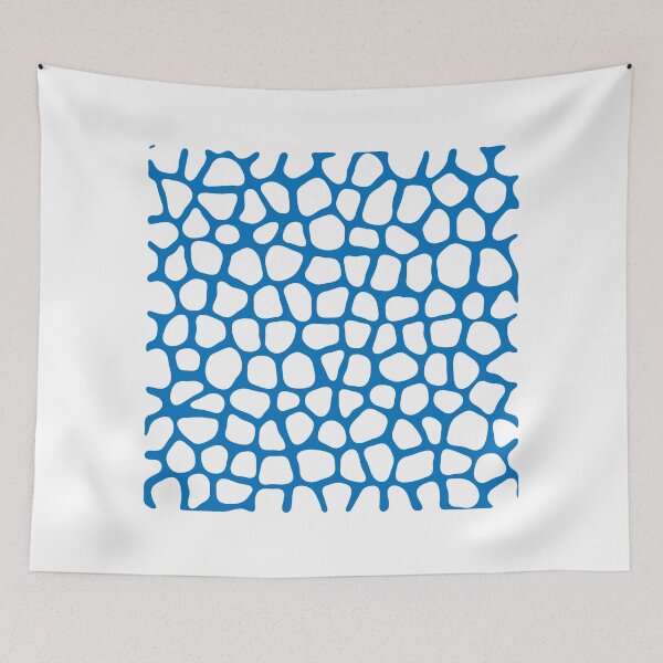 Item preview, Abstract Turing Pattern Giraffe Blue designed and sold by FunnyFeelingStudio.