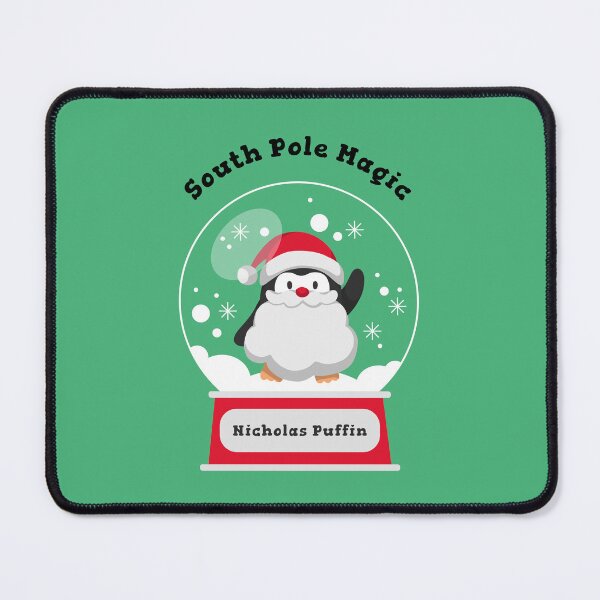 Item preview, South Pole Snowglobes: Nicholas Puffin, Santa-in-Training designed and sold by Novel Works Studio.