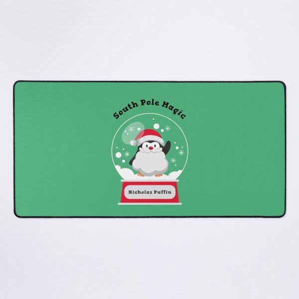Item preview, South Pole Snowglobes: Nicholas Puffin, Santa-in-Training designed and sold by Novel Works Studio.