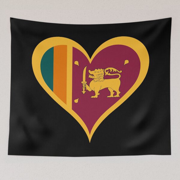 Item preview, Sri Lankan Flag Heart designed and sold by NTGUILTY.