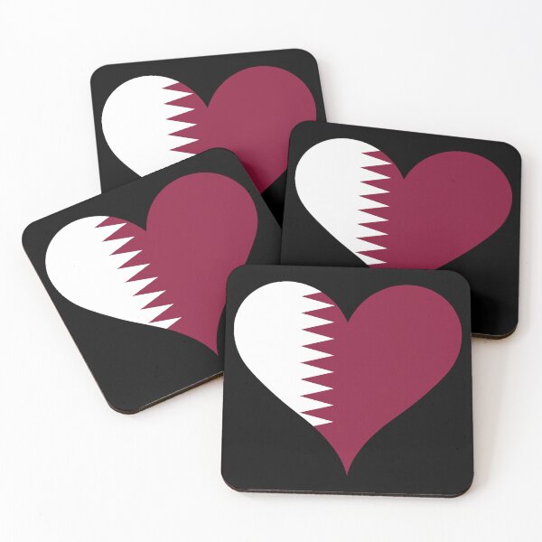 Item preview, Qatar Flag Heart designed and sold by NTGUILTY.