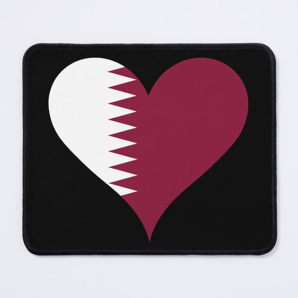 Item preview, Qatar Flag Heart designed and sold by NTGUILTY.