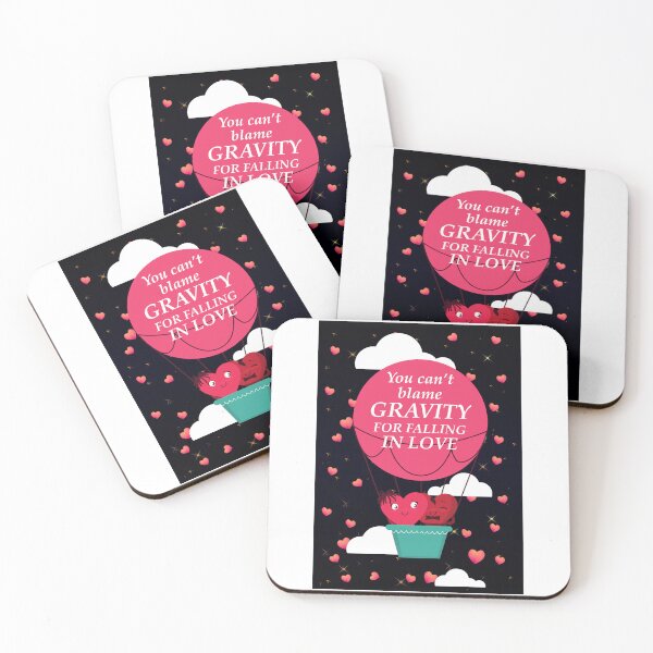 Item preview, You Can’t Blame Gravity for Falling in Love Quote Design  designed and sold by ArtsyExplorer.