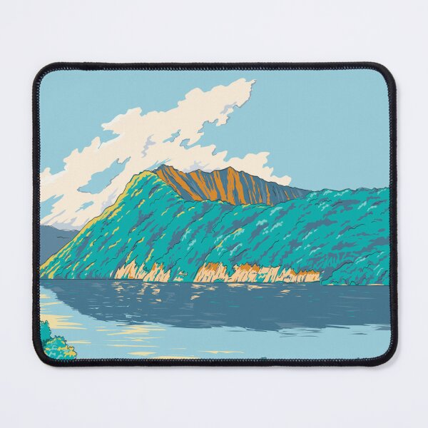 Item preview, Lake Mashu in Akan Mashu National Park Japan Ukiyo-e Retro Woodblock Style designed and sold by patrimonio.