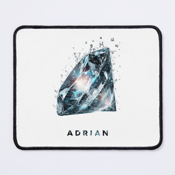 Item preview, ADRIAN – Crystal Diamond Splash Name Art designed and sold by VisionaryVeils.
