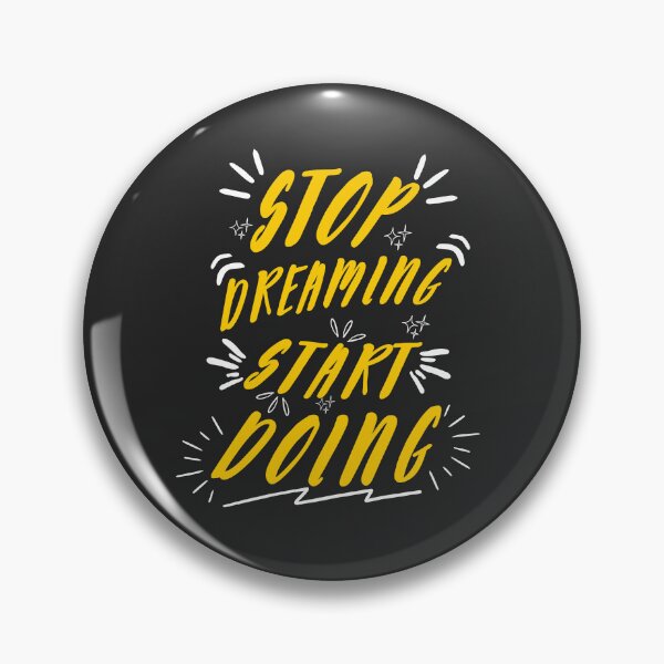 Item preview, Stop Dreaming Start Doing – Motivational Typography Design designed and sold by Charizmwear.