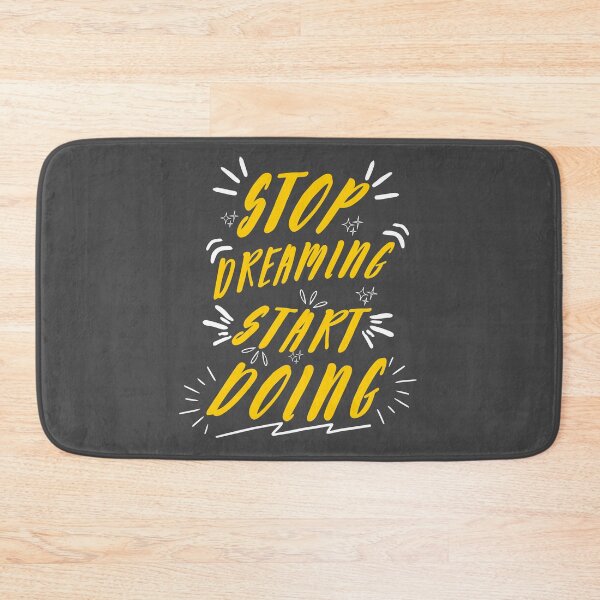 Item preview, Stop Dreaming Start Doing – Motivational Typography Design designed and sold by Charizmwear.