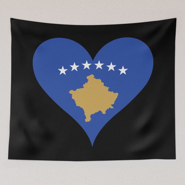 Item preview, Kosovo Flag Heart designed and sold by NTGUILTY.