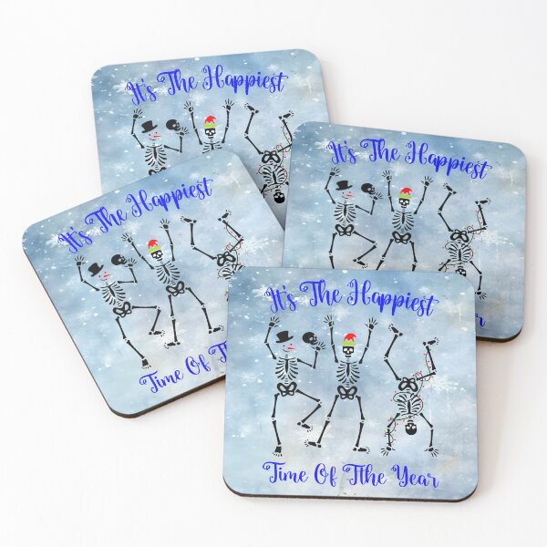 Item preview, Happiest Time of the Year – Dancing Christmas Skeletons designed and sold by MysticOzzy.
