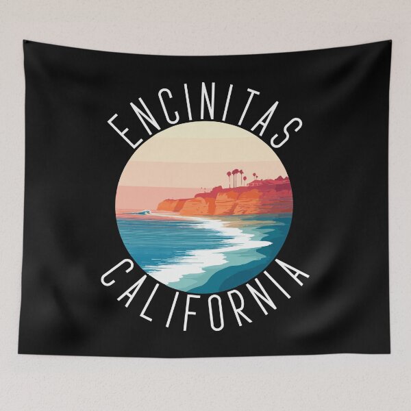 Item preview, Encinitas - California (with White Lettering) designed and sold by VelvetRoom.
