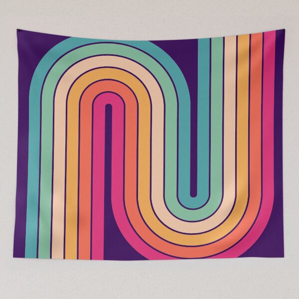 Item preview, Retro Geometric Double Arch Design 687 designed and sold by tonymagnerart.
