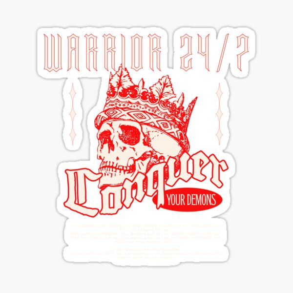 Item preview, Conquer your demons designed and sold by Warrior247.