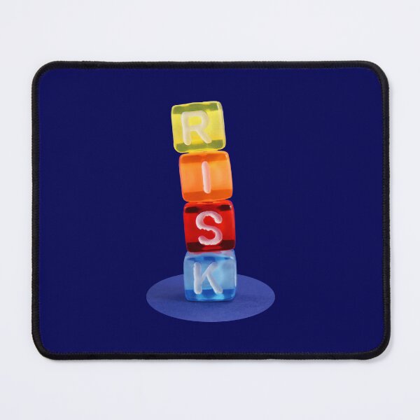 Item preview, Blocks in balance form the word risk designed and sold by Artejuli.
