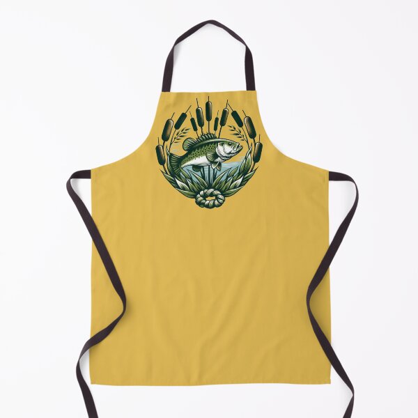 Item preview, Largemouth Bass and Cattails designed and sold by FrictionMaxxing.