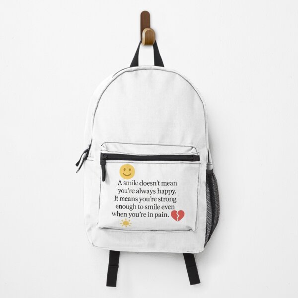 Item preview, A Smile Means Strength – Inspirational Quote Design designed and sold by MSTextVibe.