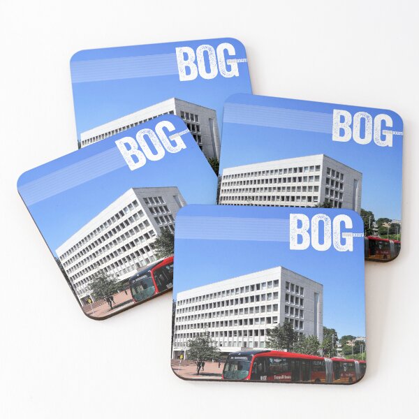 Item preview, Bog Brand Transmilenio Transport in front of PostGraduate School Jorge Tadeo Lozano designed and sold by BogBrand.