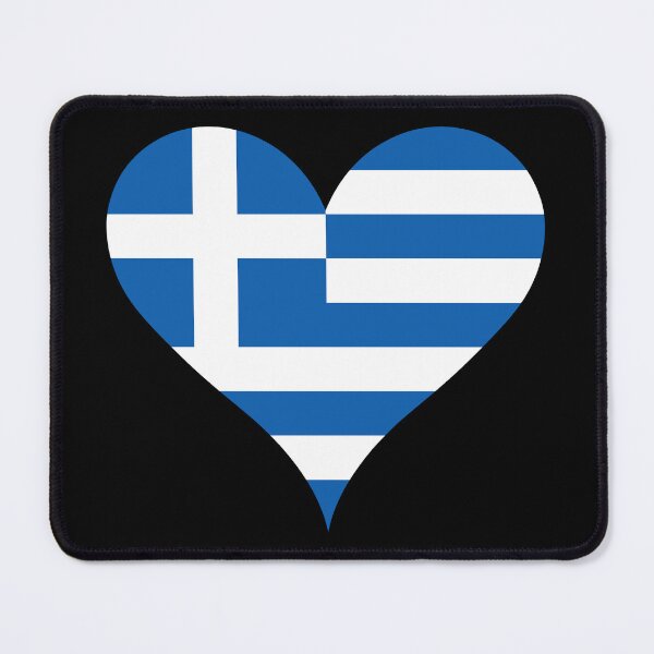 Item preview, Greek Flag Heart designed and sold by NTGUILTY.