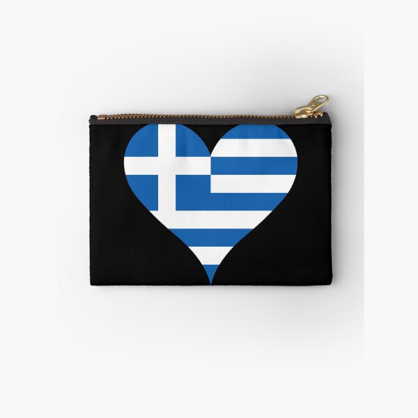 Item preview, Greek Flag Heart designed and sold by NTGUILTY.