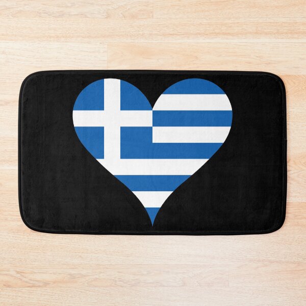 Item preview, Greek Flag Heart designed and sold by NTGUILTY.