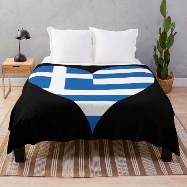 Item preview, Greek Flag Heart designed and sold by NTGUILTY.