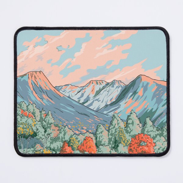 Item preview, Mount Asahi in Daisetsuzan National Park Japan Ukiyo-e Retro Woodblock Style designed and sold by patrimonio.