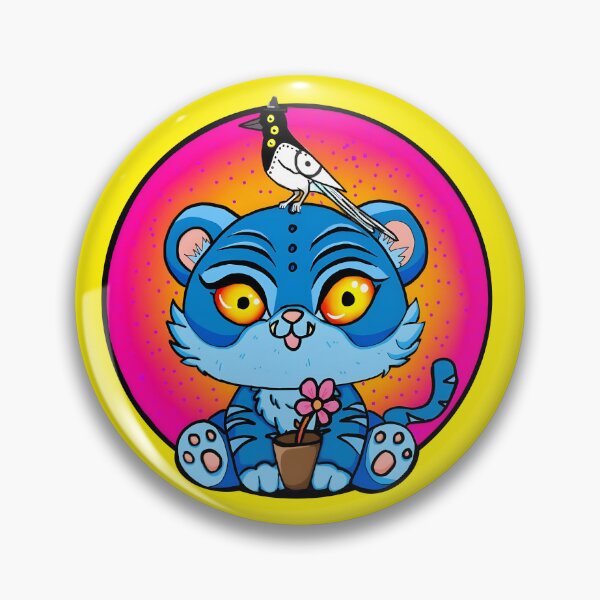 Item preview, A little blue tiger and a strange magpie designed and sold by TheAshCreations.