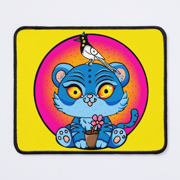Item preview, A little blue tiger and a strange magpie designed and sold by TheAshCreations.