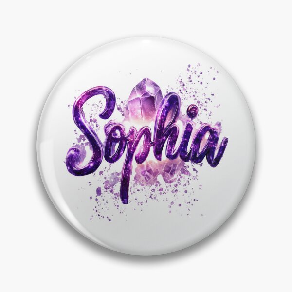 Item preview, SOPHIA – Amethyst Crystal Name Art designed and sold by VisionaryVeils.