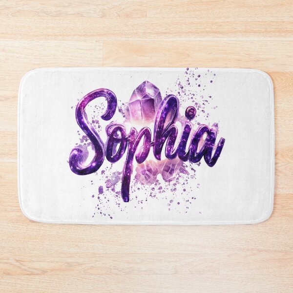 Item preview, SOPHIA – Amethyst Crystal Name Art designed and sold by VisionaryVeils.