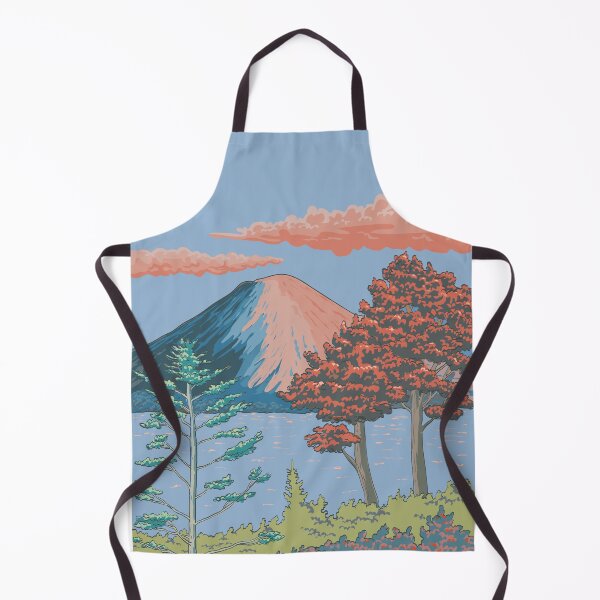 Item preview, Lake Chuzenji in Nikko National Park Ukiyo-e Retro Woodblock Style designed and sold by patrimonio.