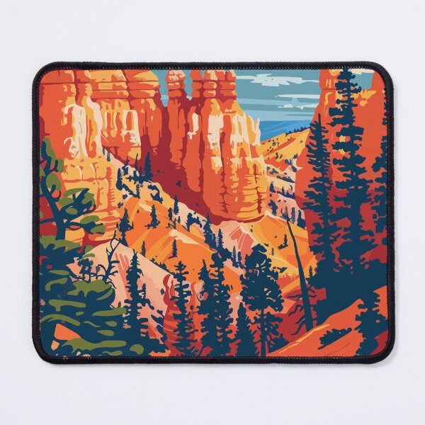 Item preview, Bryce Canyon Scenery Minimalist Art Illustration designed and sold by LVTFCOarts.
