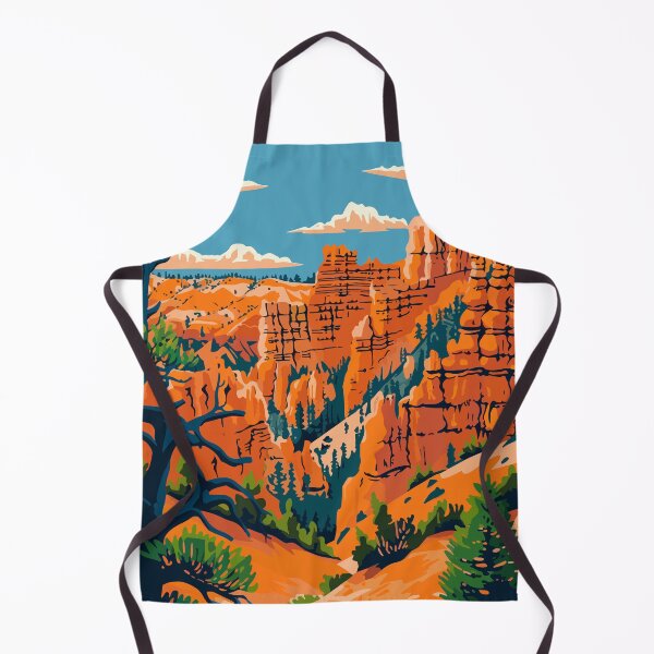 Item preview, Bryce Canyon Rocks Scenery Minimalist Art Illustration designed and sold by LVTFCOarts.