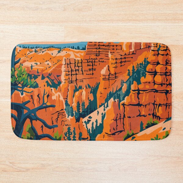 Item preview, Bryce Canyon Rocks Scenery Minimalist Art Illustration designed and sold by LVTFCOarts.