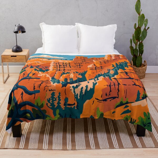Item preview, Bryce Canyon Rocks Scenery Minimalist Art Illustration designed and sold by LVTFCOarts.