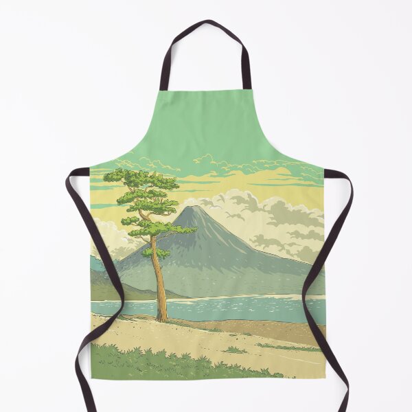 Item preview, Lake Kawaguchi near Mount Fuji Japan Ukiyo-e Retro Woodblock Style designed and sold by patrimonio.