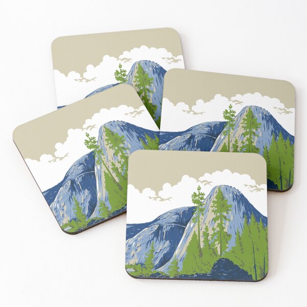 Item preview, Liberty Cap Mount Broderick and Half Dome Yosemite National Park WPA Poster Art designed and sold by patrimonio.
