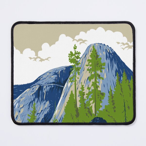 Item preview, Liberty Cap Mount Broderick and Half Dome Yosemite National Park WPA Poster Art designed and sold by patrimonio.