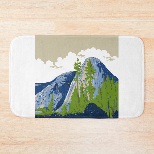 Item preview, Liberty Cap Mount Broderick and Half Dome Yosemite National Park WPA Poster Art designed and sold by patrimonio.