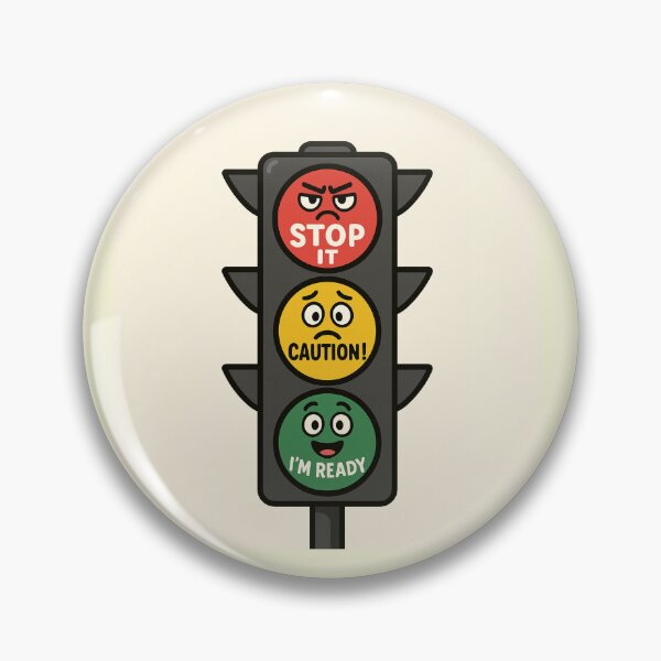 Artikelvorschau, Emotionale Ampel – Lustiges, nachvollziehbares Sticker-Design entworfen und verkauft von PrometheusStyle.
