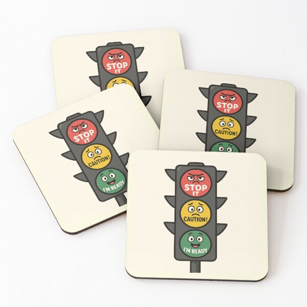 Artikelvorschau, Emotionale Ampel – Lustiges, nachvollziehbares Sticker-Design entworfen und verkauft von PrometheusStyle.