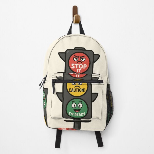 Item preview, Emotional Traffic Light – Funny Relatable Sticker Design designed and sold by PrometheusStyle.