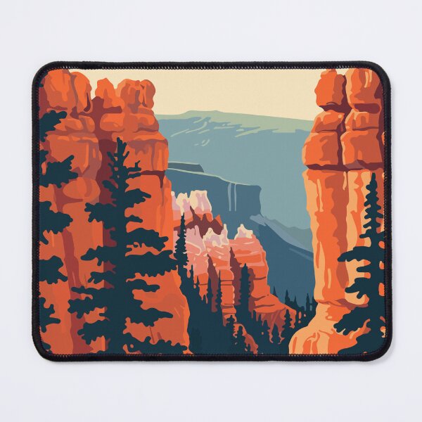 Item preview, Utah Bryce Canyon Minimalist Illustration Art designed and sold by LVTFCOarts.