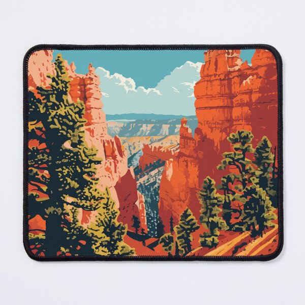 Item preview, Hoodoos Bryce Canyon Minimalist Illustration Art designed and sold by LVTFCOarts.
