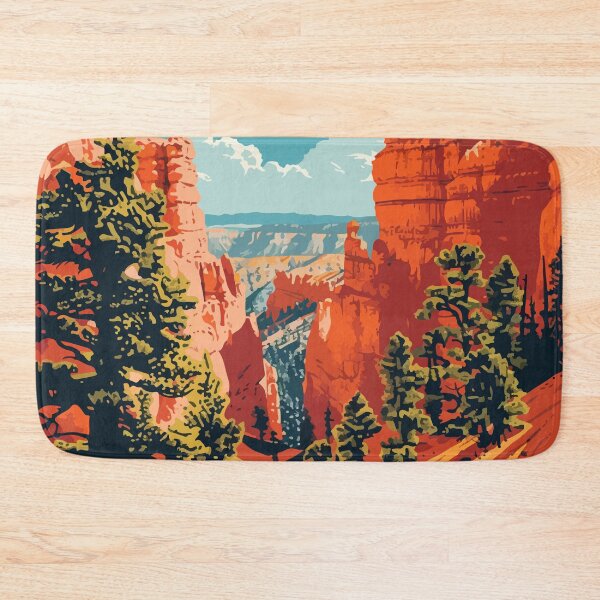 Item preview, Hoodoos Bryce Canyon Minimalist Illustration Art designed and sold by LVTFCOarts.